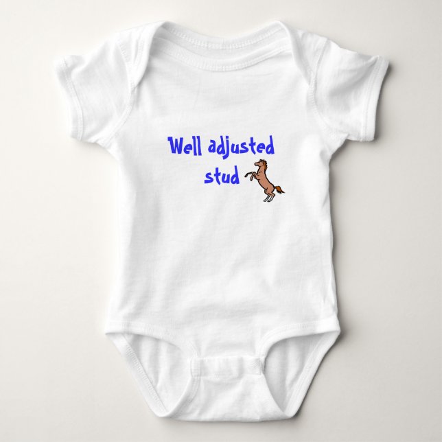 Den justerade brunnen dubbar - babyChiropractic T Shirt (Framsida)