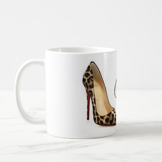Den kaffemuggCinderella leoparden skor Kaffemugg (Vänster)