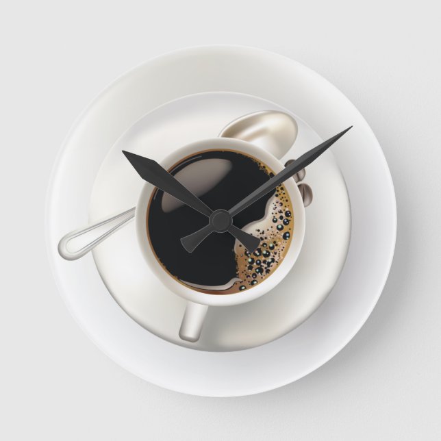 Den kaffeTime väggen tar tid på Rund Klocka (Framsida)