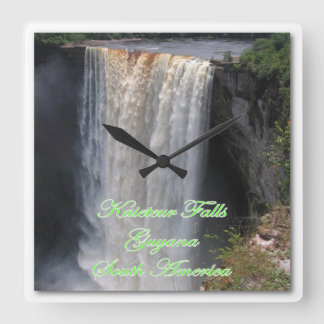 Den Kaieteur väggen tar tid på Fyrkantig Klocka