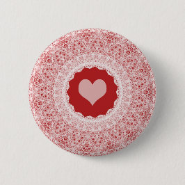 Den Kaleidoscopic Lacy valentinen klämmer fast Knapp