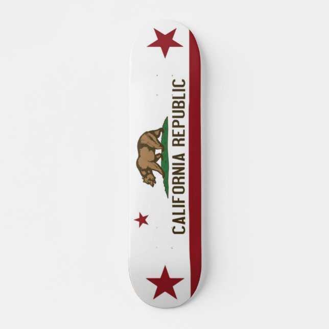 Den Kalifornien klassikerrepubliken Skateboard (Framsida)