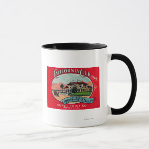 Den Kalifornien klubben kan LabelBerkley, CA Mugg