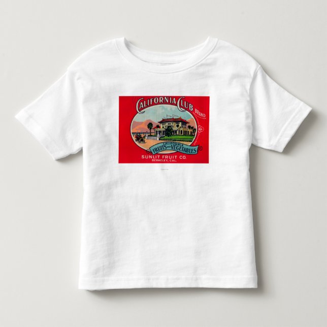 Den Kalifornien klubben kan LabelBerkley, CA T Shirt (Framsida)