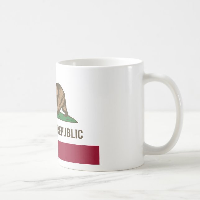 Den Kalifornien republiken sjunker - färg Kaffemugg (Höger)