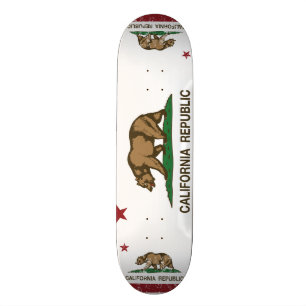 Den Kalifornien republiken sjunker Old School Skateboard Bräda 21,6 Cm