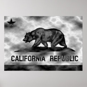 Den Kalifornien republiken sjunker plasma Poster