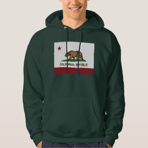 Den Kalifornien republiken sjunker Sweatshirt Med Luva