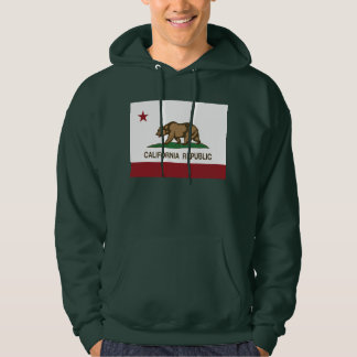 Den Kalifornien republiken sjunker Sweatshirt Med Luva
