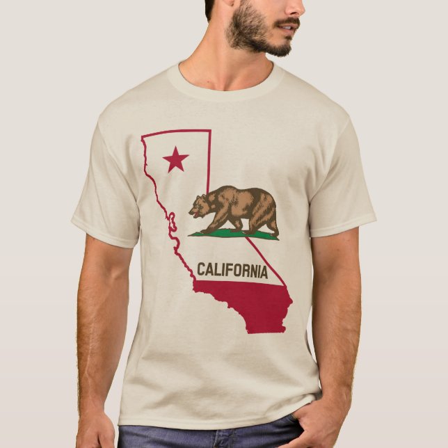 Den Kalifornien republiken uthärdar skjortan T Shirt (Framsida)