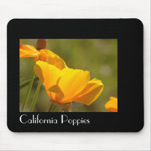 Den Kalifornien vallmon blommar Mousepad Musmatta