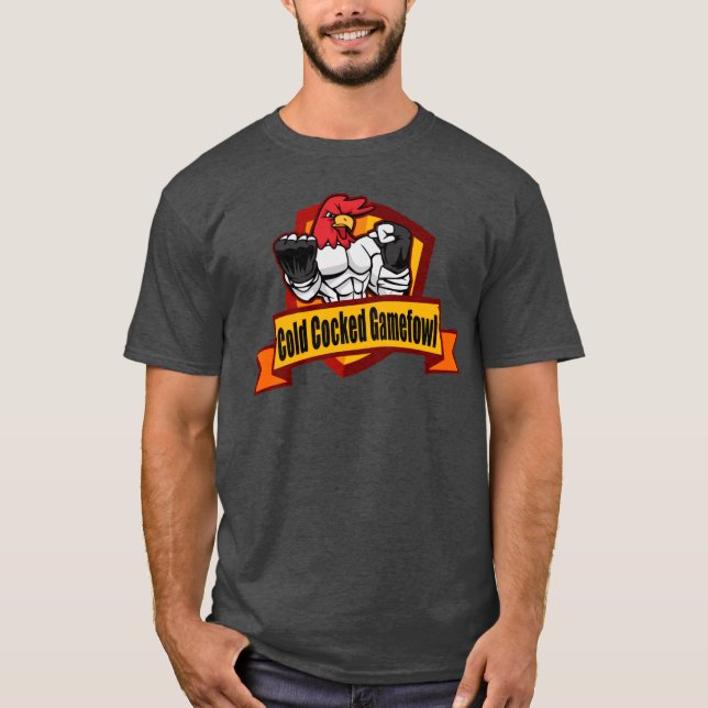 Den kall reste upp Gamefowl officiellen T Shirt (Framsida)