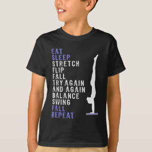 Den kalla flickagymnastikdesignen äter t shirt