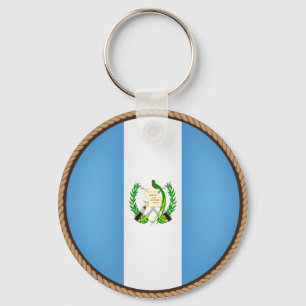 Den kalla Guatemala flagga förseglar Nyckelring
