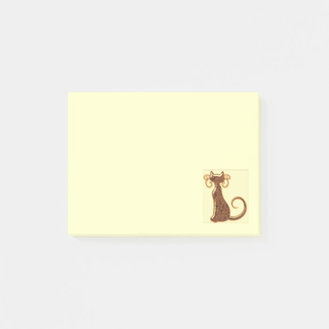 Den kalla katten postar det noterar post-it block (Framsida)
