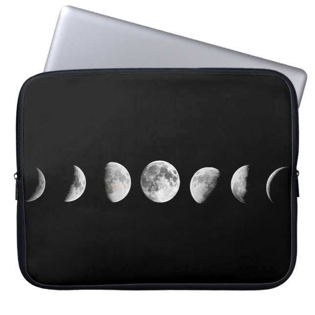 Den kalla månen arrangerar gradvis laptop sleeve (Framsidan)