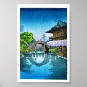 Den kalla orientaliska japanska Kameido relikskrin Poster