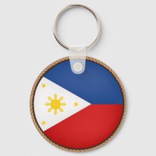 Den kalla Philippines flagga förseglar Nyckelring