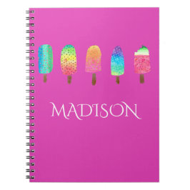 Den kalla Popsiclesshock rosaanpassningsbar skolar Anteckningsbok