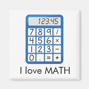 Den kalla räknemaskinen älskar jag Math Magnet