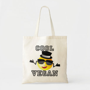 Den kalla VeganEmoji totot hänger lös Tygkasse