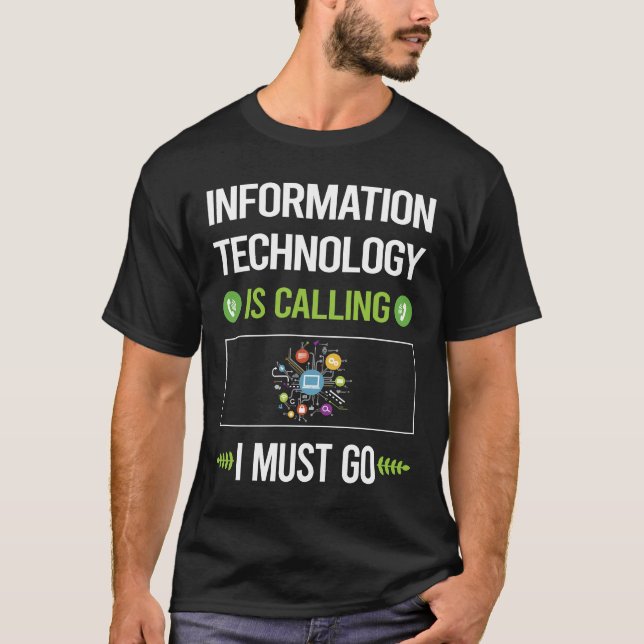 Den kallar informationsteknik t shirt (Framsida)
