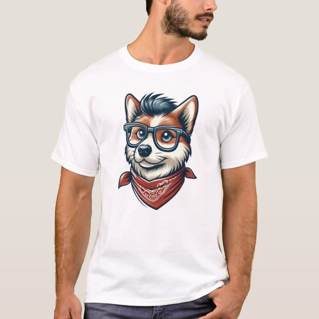 Den kallaste hund t shirt (Framsida)