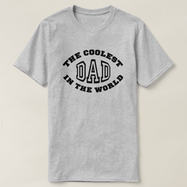 Den kallaste pappan i världen t shirt (Design framsida)