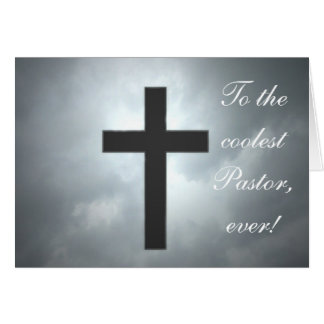 Den kallaste pastorn någonsin hälsningskort