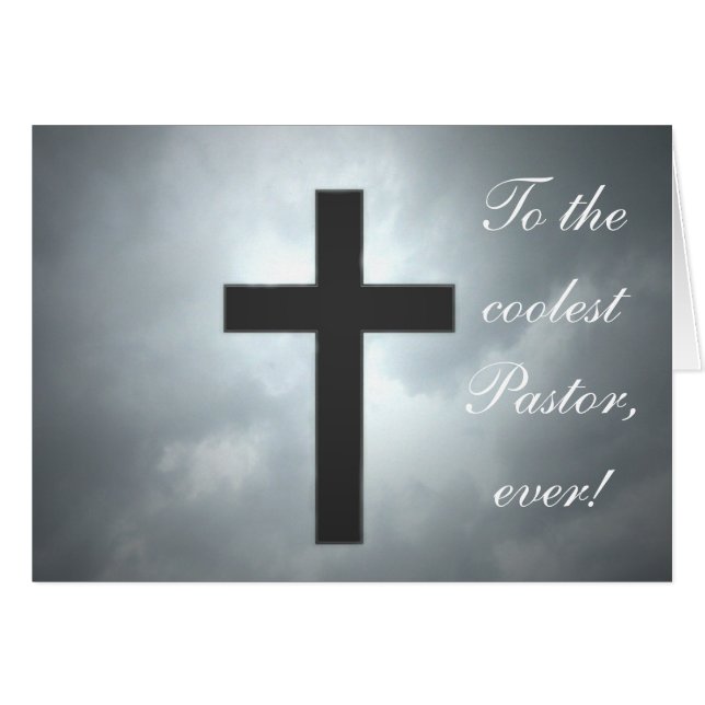 Den kallaste pastorn någonsin hälsningskort (Framsidan Horizontal)