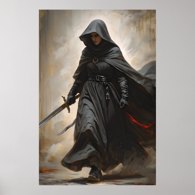 Den kämpande nunnan poster (Framsidan)