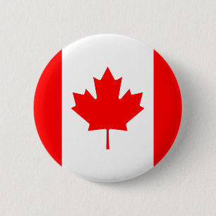 Den Kanada flagga knäppas Knapp