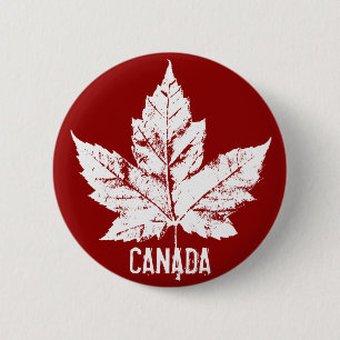 Den Kanada souvenir knäppas Kanada, flagga Knapp