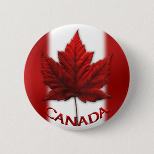 Den Kanada souvenir knäppas Kanada, flagga Knapp