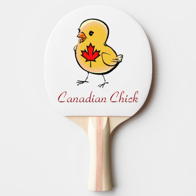 Den kanadensiska chickpingen Pong paddlar Pingisracket (Framsidan)