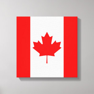 Den kanadensiska flagga, Kanada Canvastryck