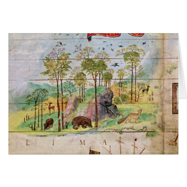 Den kanadensiska skogen hälsningskort (Framsidan Horizontal)