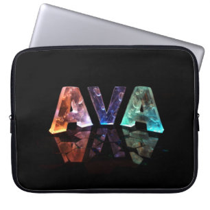 Den kända Avaen i ljus 3D Laptop Sleeve