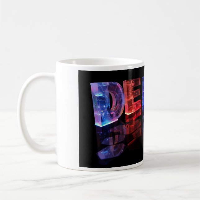 Den kända Denisen i 3D tänder (fotografera), Kaffemugg (Vänster)