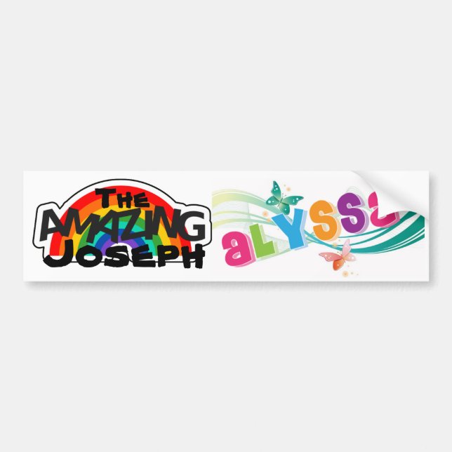 Den kända Joseph och Alyssa skolbussen Bildekal (Framsidan)