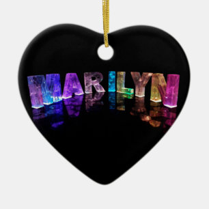 Den kända Marilynen i 3D tänder (Photogarph) Julgransprydnad Keramik