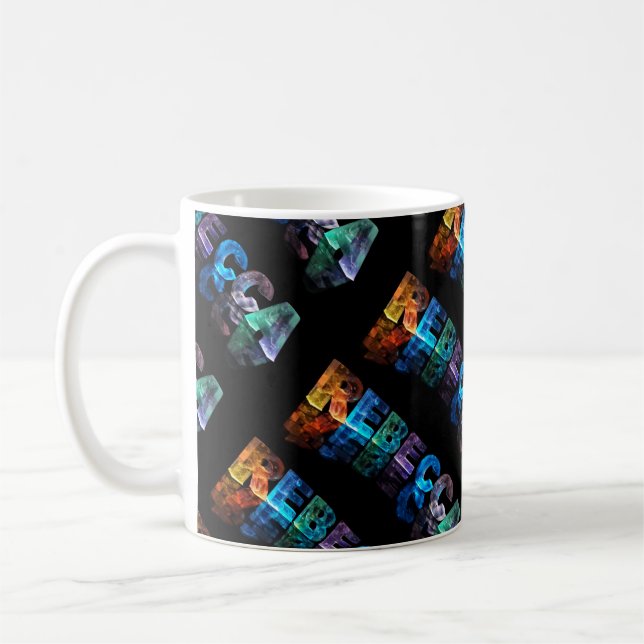 Den kända Rebeccaen i 3D tänder (fotografera), Kaffemugg (Vänster)