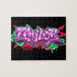 Den kända Tayloren i grafitti-Pussel Pussel