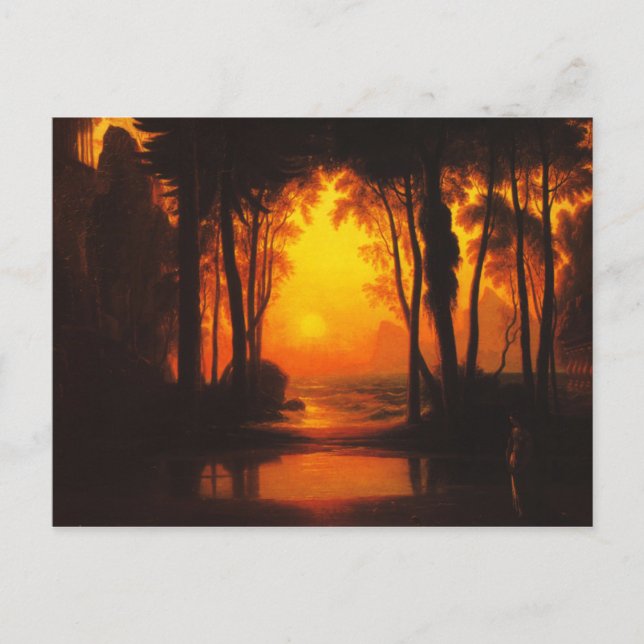 Den kanderade slottet av Francis Danby Vykort (Framsida)