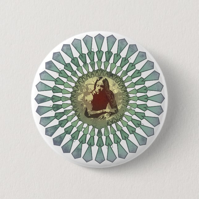 Den kåta Castillo mandalaen knäppas Knapp (Framsida)