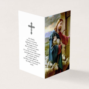 Den katolska bönen Cards i Time av förlust Visitkort