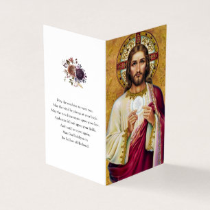 Den katolska bönen Cards Jesus 1 Visitkort