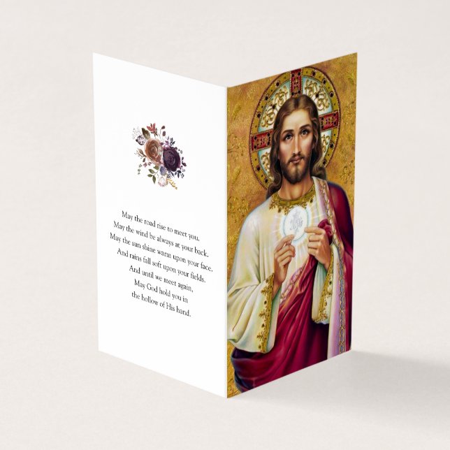 Den katolska bönen Cards | Jesus 1 Visitkort (Utsida)