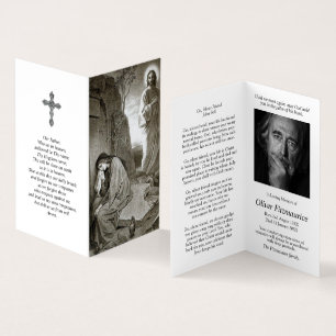Den katolska bönen Cards Mary & Jesus grav 1 Visitkort