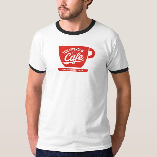 Den katolska Cafemuggutslagsplatsen T-shirt (Framsida)